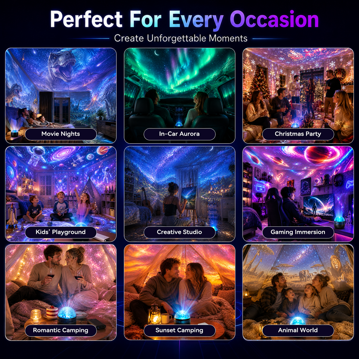 🦖 HOT DEAL 50% OFF |  Markedke 5D Galaxy Projector