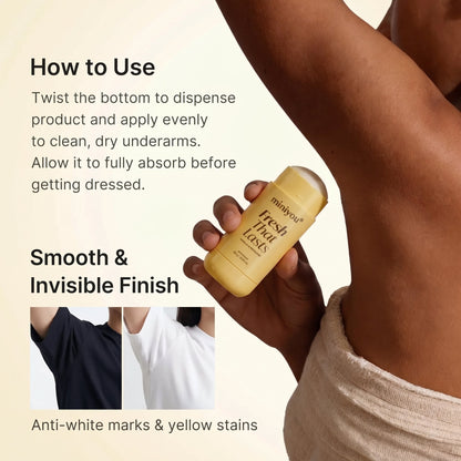 Vanilla Pistachio Aluminum Free Deodorant | 24H Odor Control + Dark Underarm Brightening for Sensitive Underarms