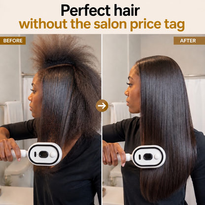 Frizz-Control Hair Brush with Soothing Mist Spray 💨✨ | Perfect for Dry, Brittle Hair 💧🌟